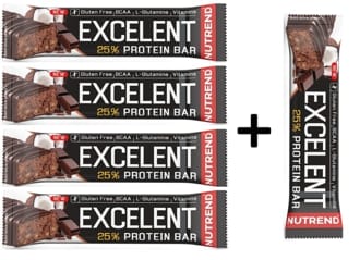Akce 4+1 Nutrend Excelent Protein bar 85g