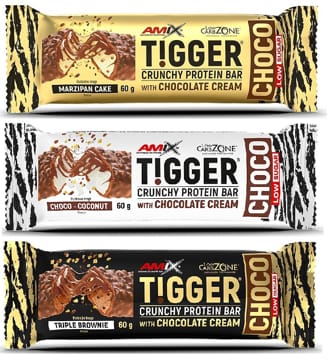 Amix Tigger Crunchy Protein Bar low sugar