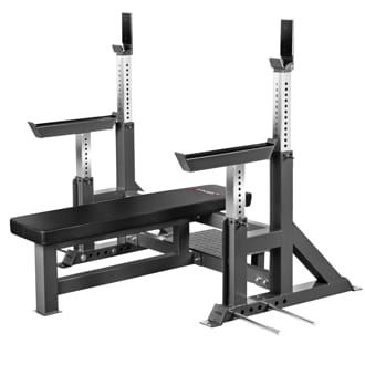 Benchpress lavica HMS LS6803 s bezpe�nostn�mi zar�kami