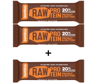 Bombus RAW Protein 2+1 Peanut butter