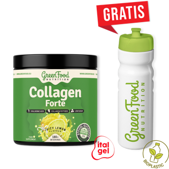 GreenFood Collagen Forte + Ekologická fľaša zdarma GreenFood Collagen Forte + Ekologická fľaša zdarma