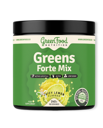 GreenFood Greens Forte Mix + Ekologická fľaša zdarma GreenFood Greens Forte Mix + Ekologická fľaša zdarma