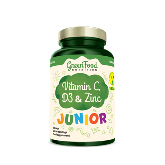 GreenFood Junior Vitam�n C, D a Zinok