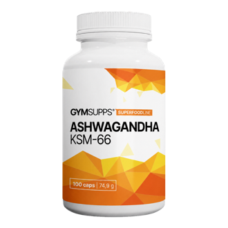 GymSupps Ashwagandha KSM-66 600mg 100 kaps�l