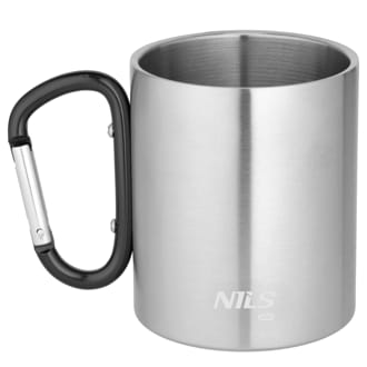 N�h�ad - Kempingov� hrn�ek NILS Camp NC17110 s karab�nou 300ml �ierny