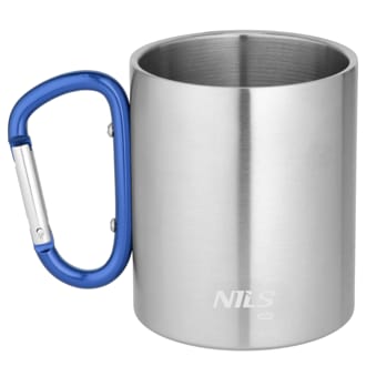 N�h�ad - Kempingov� hrn�ek NILS Camp NC17110 s karab�nou 300ml modr�