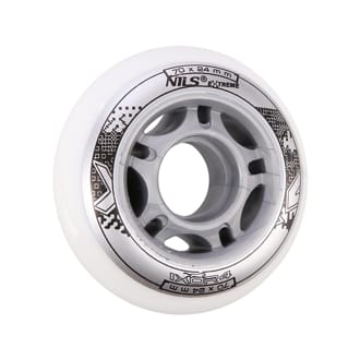 N�h�ad - KOLIESKA NILS EXTREME PU 70x24 BIELE (4KS)