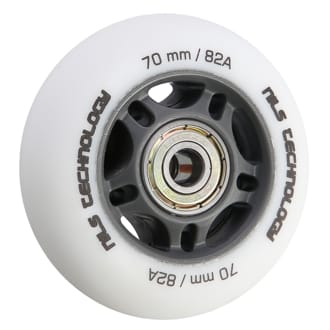 N�h�ad - Matn� kolieska NILS Extreme PU 70x24 82A s lo�iskami ABEC 9, biele, 4 ks