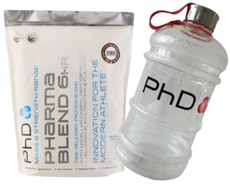 PhD Nutrition PHARMA BLEND 6 HR 2270g + PhD BARELL