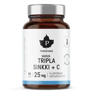 Puhdistamo Triple Zinc 25mg + Vitam�n C