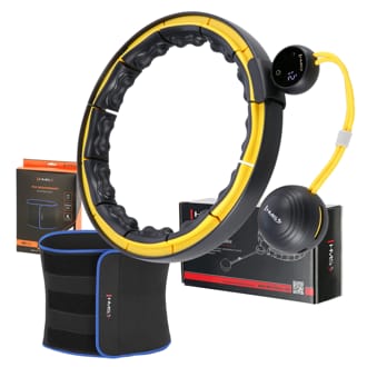 Sada mas�neho hula hoop so z�va��m HMS HHM13 a zo�t�h�uj�ceho p�su BR1313 �ierna/�lt�