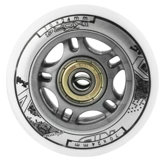 N�h�ad - S�prava bielych PU koliesok 70x24 + lo�isk� ABEC7 NILS EXTREME