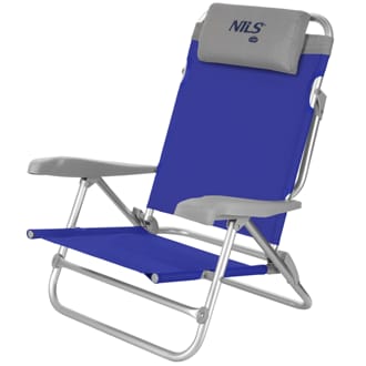 Skladacie kempingov� kreslo NILS Camp NC3502 siv�/modr�