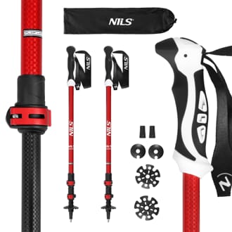 Trekingové palice NILS TK8601 červené Trekingové palice NILS TK8601 červené
