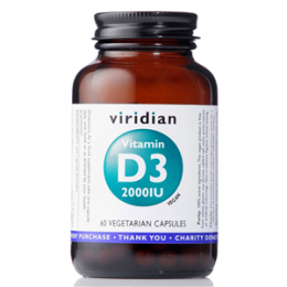 Nhad - Viridian Vitamin D3 2000IU 60 kapsl